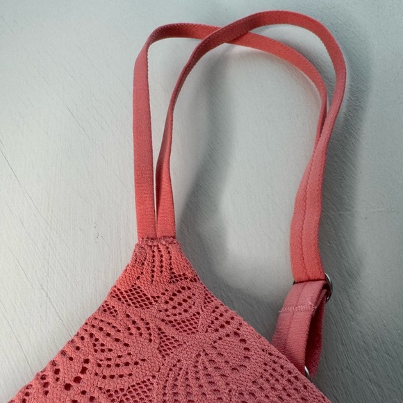 Aerie Sunnie Wireless Push Up Bra in Warm Coral - Picture 3 of 7